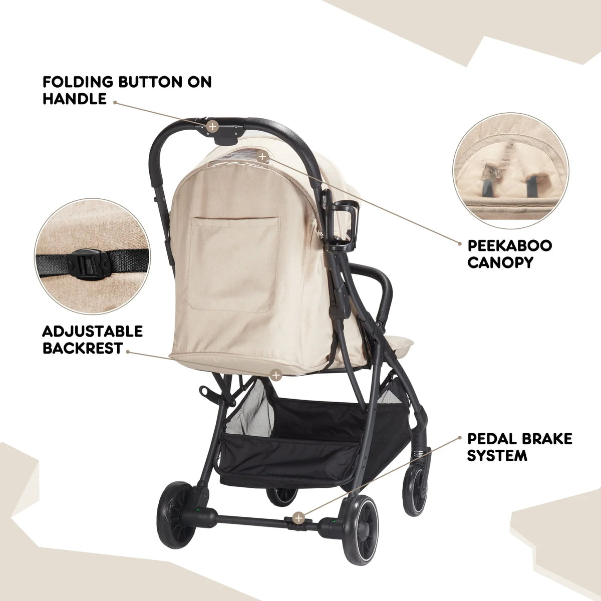 Compact Lightweight Umbrella Stroller B503