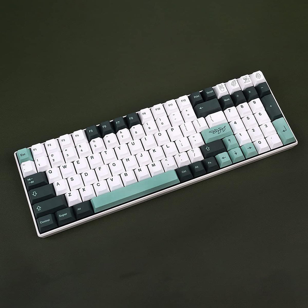 141 Keys PBT Botanical Keycaps Cherry Profile DYE-SUB F66588