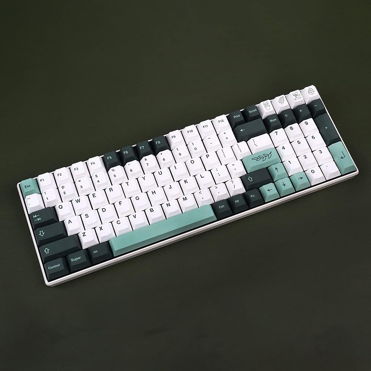 141 Keys PBT Botanical Keycaps Cherry Profile DYE-SUB F66588
