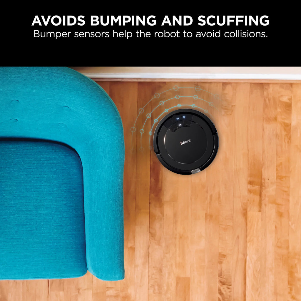 Black Wi-Fi Connected Robot Vacuum Y4953