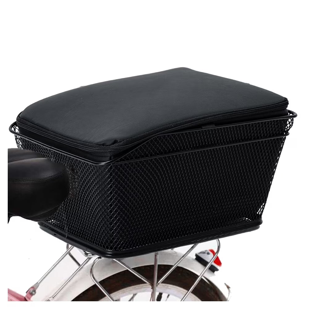 Metal Wire Waterproof Rear Bike Basket 20 L B272