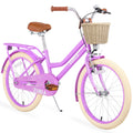 Kids Bike with Woven Basket White L16338