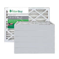 Silver MERV 8 15x25x4 Pleated AC Furnace Air Filter, Pack of 6 U2951