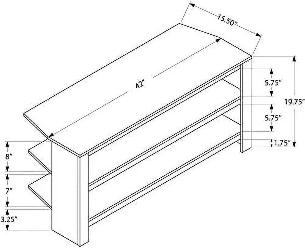 42" Wooden Corner TV Stand Console in Cherry M4451