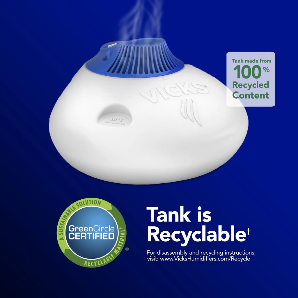 White Warm Steam Humidifier A41636